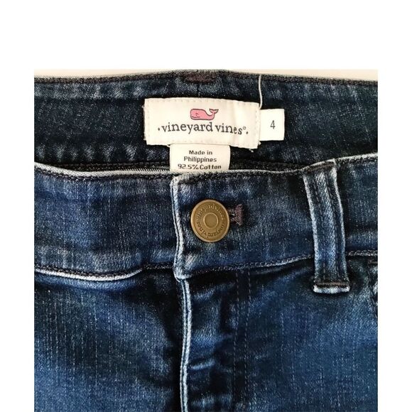 VINEYARD VINES DARK WASH SKINNY JEANS WOMENS SZ 4 - Picture 4 of 4